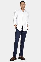 Camisa Aramis Manga Longa Slim Xadrez Branco Com Azul - 2