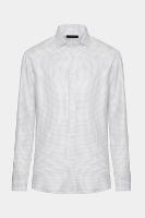 Camisa Aramis Manga Longa Slim Xadrez Branco Com Azul - 5