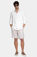 Camisa Aramis Manga Longa Regular Algodão Capri Natural - 6