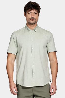 Camisa Aramis Manga Curta Oxford Verde