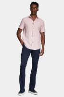 Camisa Aramis Manga Curta Slim Algodão Flame Soft Coral - 2