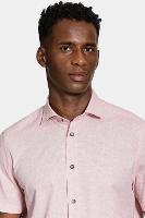 Camisa Aramis Manga Curta Slim Algodão Flame Soft Coral - 3