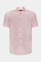 Camisa Aramis Manga Curta Slim Algodão Flame Soft Coral - 5