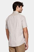 Camisa Aramis Manga Curta Oxford Castor