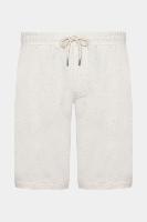 Bermuda Aramis Reta Moletom Cordão Natural - 1