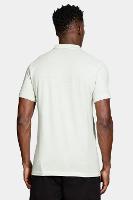 Polo Aramis Manga Curta Algodão Com Linho Verde Agua - 5