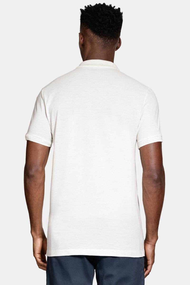 Polo Aramis Manga Curta Algodão Com Linho Natural - 5