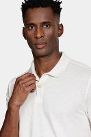 Polo Aramis Manga Curta Algodão Com Linho Natural