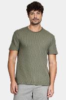 Camiseta Aramis Manga Curta Canelado Vegas Verde Militar - 2