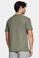 Camiseta Aramis Manga Curta Canelado Vegas Verde Militar - 5