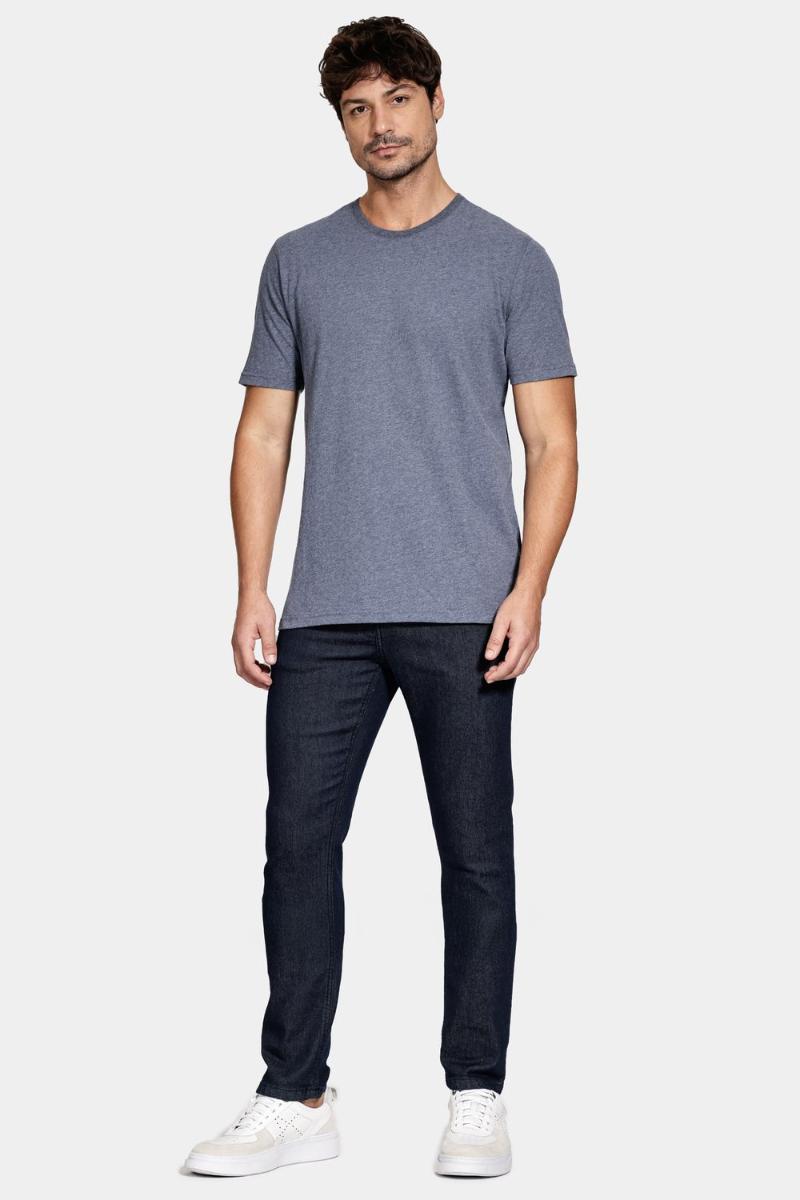 Camiseta Aramis Comfort Melange Soft Navy - 3
