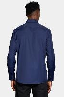 Camisa Aramis Regular Tricoline Manga Longa Marinho