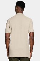 Polo Aramis Manga Curta Pontilhada Black Out Bege - 5