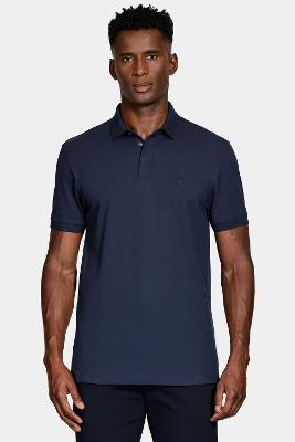 Polo Aramis Manga Curta Piquet Color Fix Navy