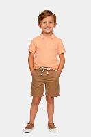 Polo Aramis Manga Curta Infantil Piquet Salmao - 2