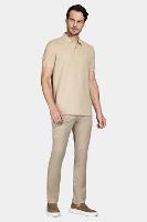Polo Aramis Manga Curta Melange Areia - 2