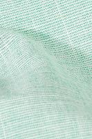 Camisa Slim de Algodão e Linho Verde Claro - 5