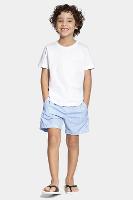 Short Aramis Praia Infantil Floral Elástico Azul Claro - 3