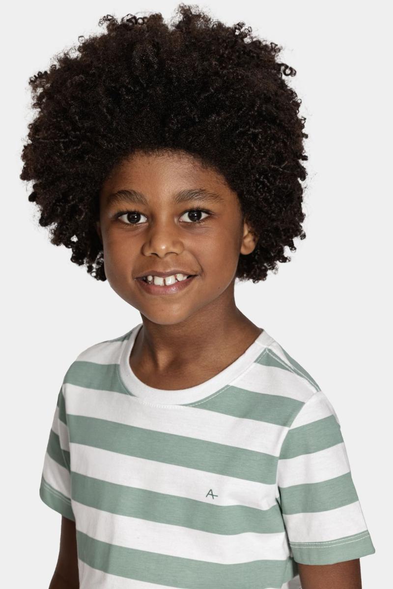 Camiseta Aramis Manga Curta Infantil Listrada Off White - 3