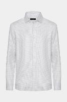 Camisa Aramis Manga Longa Slim Xadrez Branco Com Lilas - 5