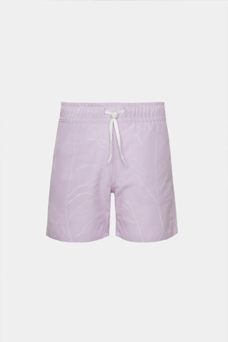 Short Aramis Praia Infantil Floral Elástico Lilas - 1