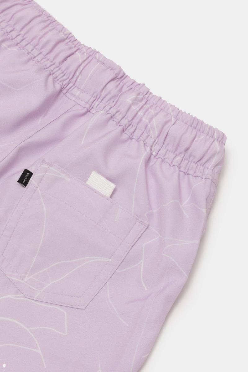 Short Aramis Praia Infantil Floral Elástico Lilas - 2