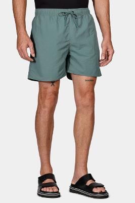 Shorts Aramis de Elástico Básico Color Verde Agua Marinha