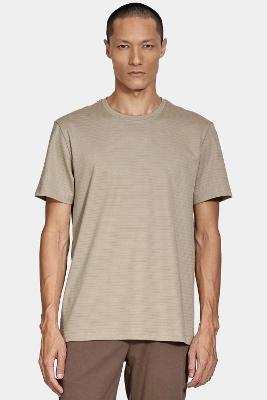 Camiseta Aramis Algodão Manga Curta Stripe Areia