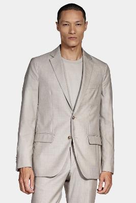 Costume Aramis Lã e Seda Super Slim Cáqui