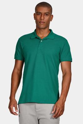Polo Aramis Piquet Duplo Gola Relevo Verde Amazonia
