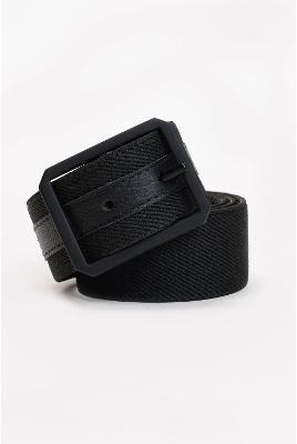 Cinto Aramis Couro Cadarço Duplaface Preto e Marrom