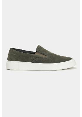 Tênis Nobuck Neat Slipon Verde Militar