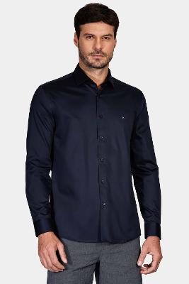 Camisa Aramis Slim Tricoline Lisa Marinho