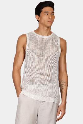 Tricot Aramis Manga Curta Regata Ponto Rede Cáqui