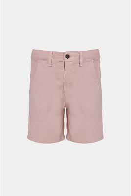 Bermuda Infantil Aramis Chino Algodão Sarjada Rosa