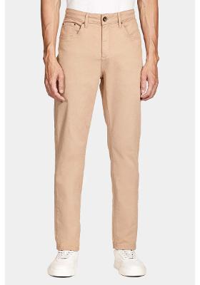 Calça Color Slim Canvas Caramelo