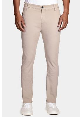 Calça Chino Slim Maquinetada Areia