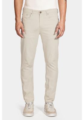 Calça Color Slim Canvas Areia