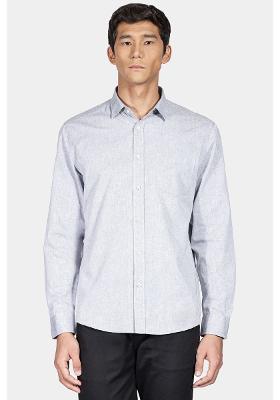 Camisa Regular Algodão Mescla Lotte Cinza Médio