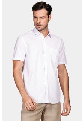 Camisa Regular Algodão Gris Xadrez Branco Com Lilás