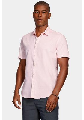 Camisa Aramis Manga Curta Slim Boa Vista Laranja