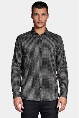 Camisa Aramis Manga Longa Regular Flamê Xadrez Verde