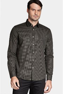 Camisa Aramis Manga Longa Slim Algodão Verde