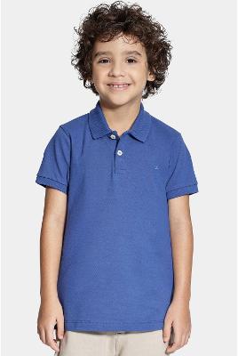 Polo Aramis Algodão Básica Manga Curta Azul Royal