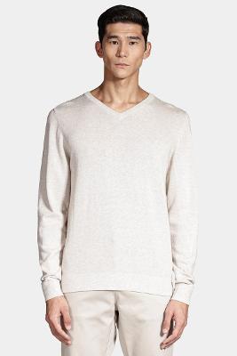 Tricot Manga Longa Gola v Areia