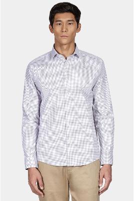 Camisa Aramis Slim Xadrez Clássico Branco