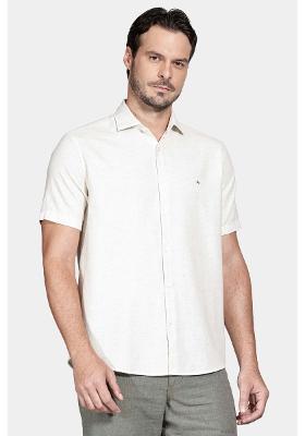 Camisa Aramis Regular Mescla Lisa Out Natural