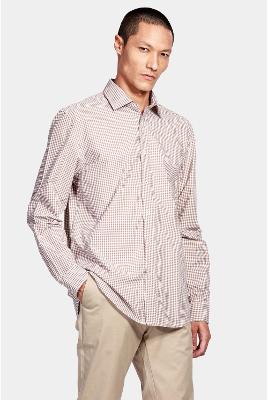 Camisa Aramis Manga Longa Regular Xadrez Branco