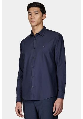 Camisa Aramis Slim Oxford Liso Marinho