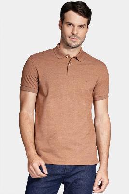 Polo Aramis Piquet Mescla Caramelo